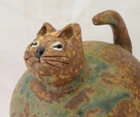 chat grès émaillé Chris Dupuy Joly