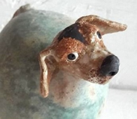 chien grès émaillé Chris Dupuy Joily